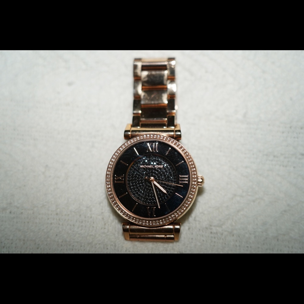 Authentic Michael Kors MK3356 Rose Gold Watch 38mm
